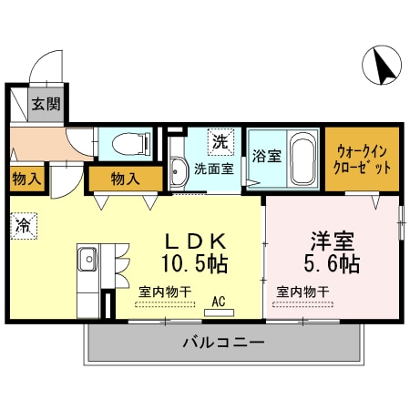 コスモテラスの物件間取画像