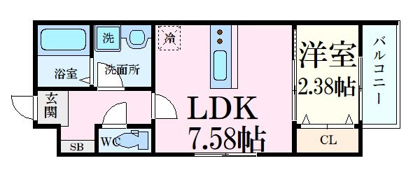 セブンプロート五日市リバーサイドIIの物件間取画像