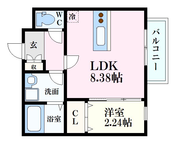 MOVE庚午北壱番館の物件間取画像