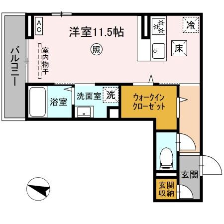 オリーブ東雲本町の物件間取画像