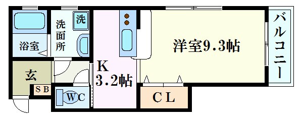 Moi.国泰寺の物件間取画像