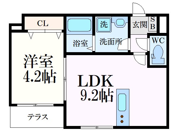 メゾンクレール廿日市市役所駅前の物件間取画像