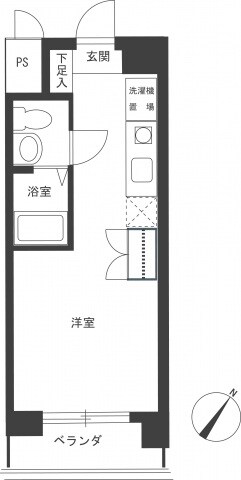 レジディア比治山公園の物件間取画像