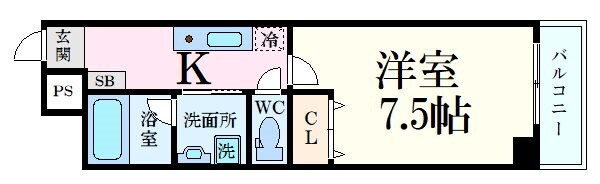 Pablo観音本町Iの物件間取画像