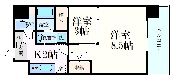 メゾン山城の物件間取画像