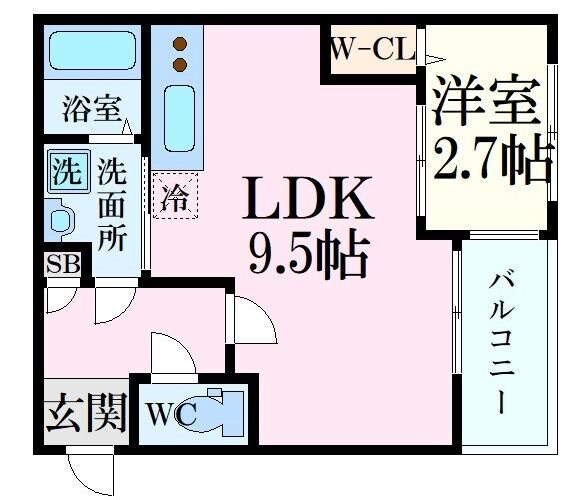 スマイルレジデンス三筋　北館の物件間取画像