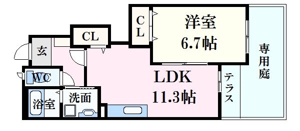 NAミドリの物件間取画像