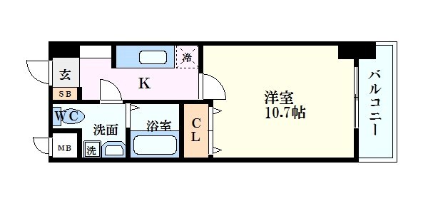 アクアシティ舟入中町の物件間取画像