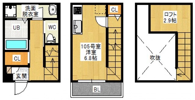 DUPLEST 江波本町の物件間取画像