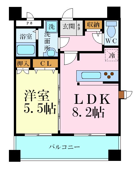 J・grace河原町の物件間取画像