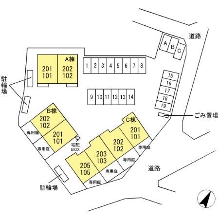 ＣＯＺＹ　ＣＯＵＲＴ　C棟の物件内観写真