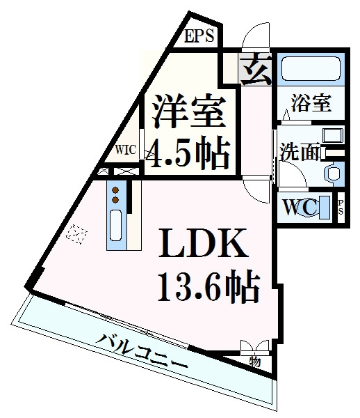 Lucent石﨑の物件間取画像