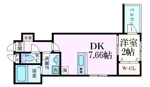 セブンプロート五日市リバーサイドIIの物件間取画像