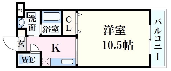 フラット府中の物件間取画像