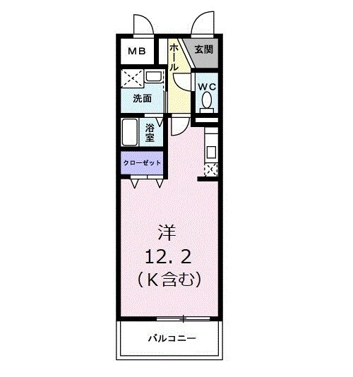 グランジュネッスの物件間取画像