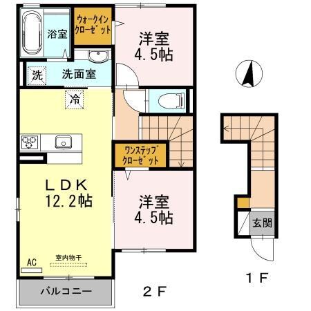 Ｓｕｎｎｙ　Ｆｌａｔ　ＹＡＳＵＤＡⅡの物件間取画像