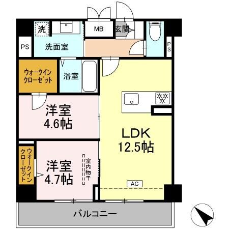 ヴィラ　ひまわりの物件間取画像