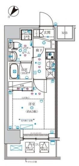 スパシエウインド横浜の物件間取画像