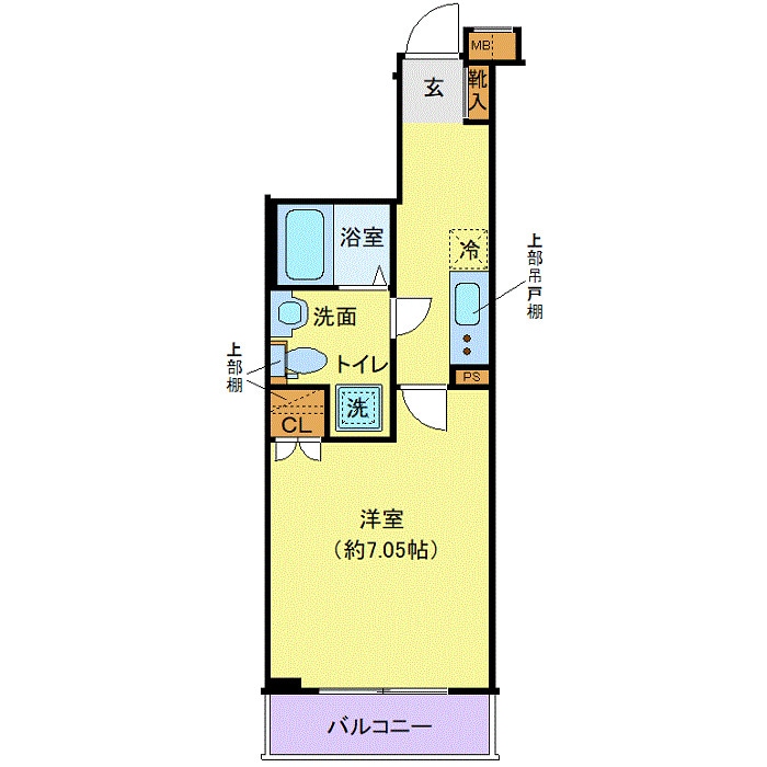 クレヴィスタ門前仲町の物件間取画像