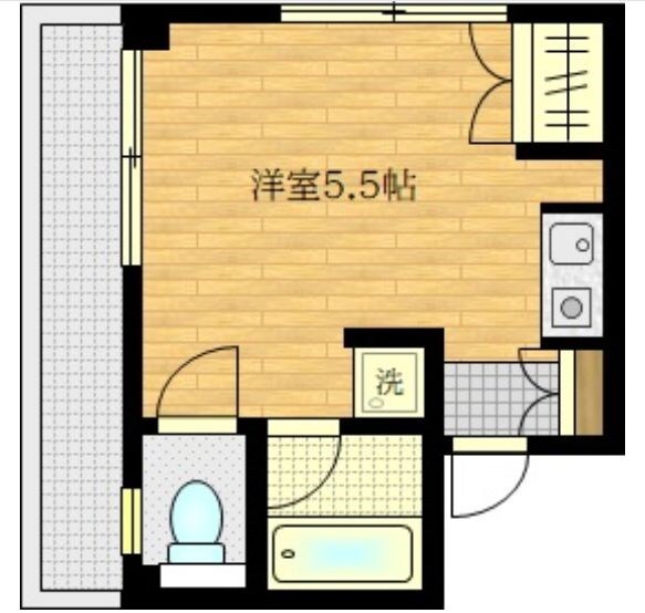 川崎駅 徒歩17分 4階の物件間取画像