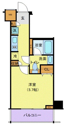 Log登戸駅前の物件間取画像