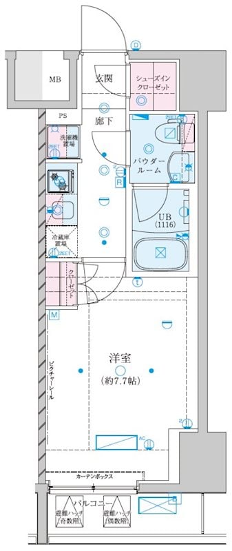 ジェノヴィア川崎Ⅶの物件間取画像