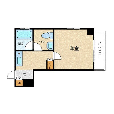 スカイコート初台の物件間取画像