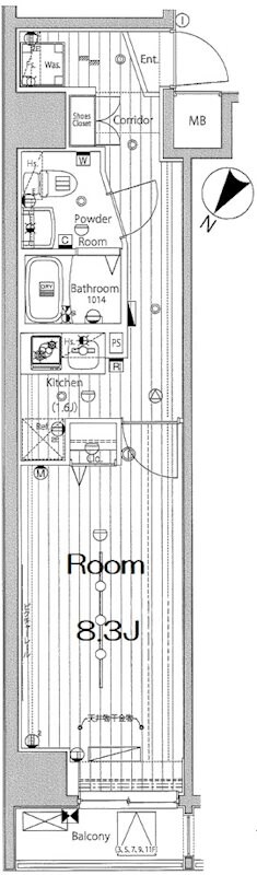 メイクスデザイン川崎Ⅲの物件間取画像