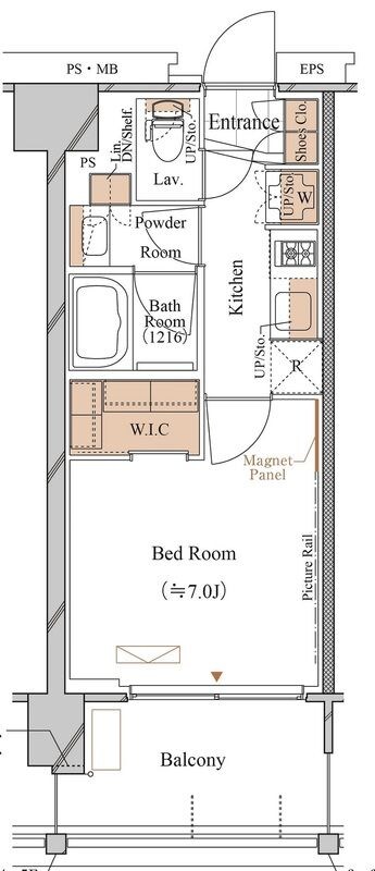西馬込駅 徒歩11分 6階の物件間取画像