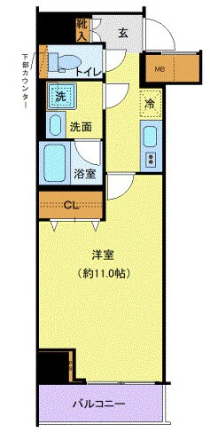 新横浜駅 徒歩10分 6階の物件間取画像