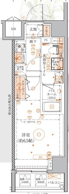 ベルシード横濱ウエストⅡの物件間取画像