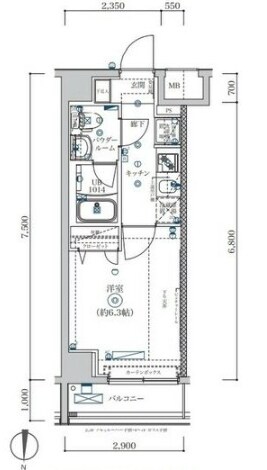 スクエアシティ横濱山手の物件間取画像