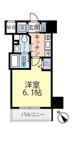 反町駅 徒歩2分 3階の物件間取画像