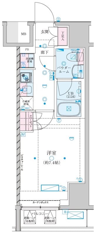 ジェノヴィア川崎Ⅶの物件間取画像