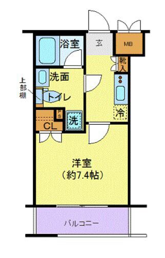 エクセリア溝ノ口の物件間取画像