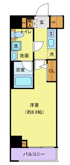 crostone川崎の物件間取画像