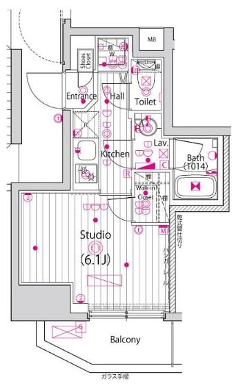 子安駅 徒歩3分 4階の物件間取画像