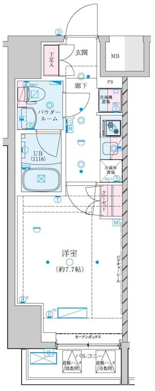 ジェノヴィア川崎Ⅶの物件間取画像