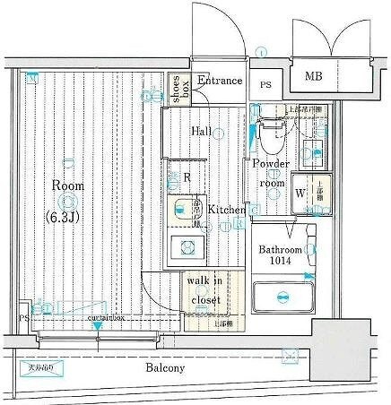 戸部駅 徒歩2分 3階の物件間取画像