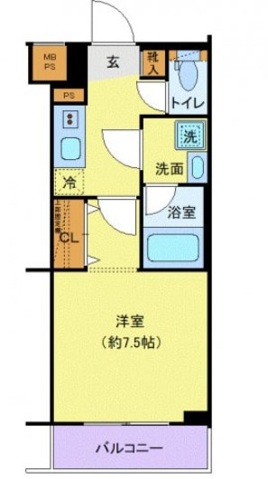 クレヴィスタ常盤台の物件間取画像