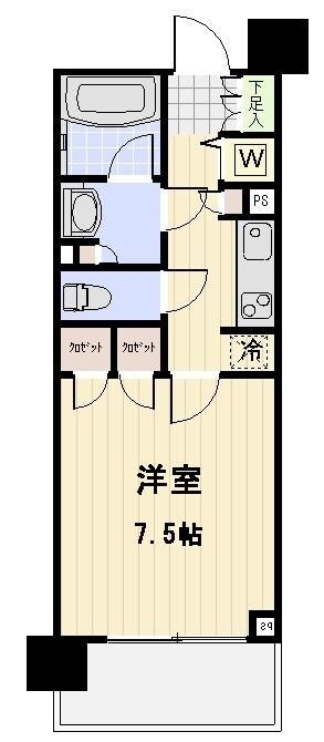 平和島駅 徒歩3分 4階の物件間取画像