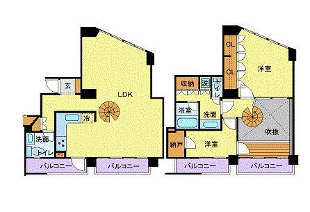 月島駅 徒歩2分 6階の物件間取画像