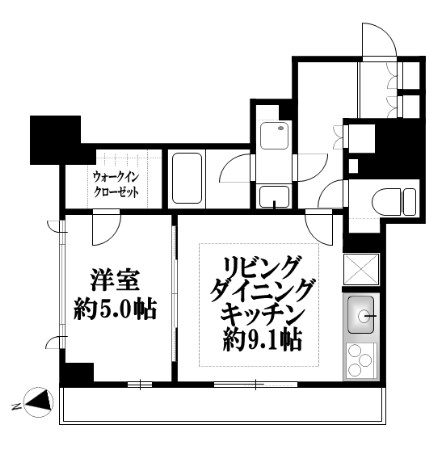 日本大通り駅 徒歩3分 7階の物件間取画像