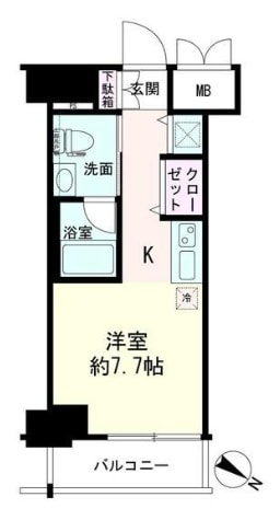 八丁畷駅 徒歩3分 7階の物件間取画像