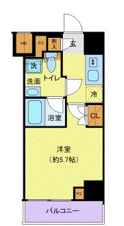 伊勢佐木長者町駅 徒歩7分 10階の物件間取画像