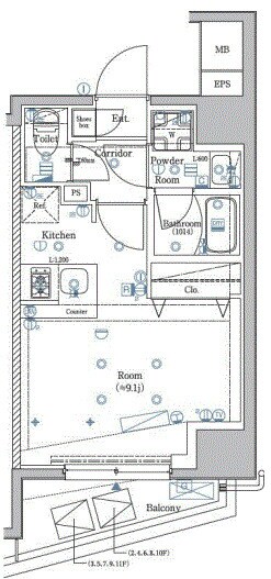 平沼橋駅 徒歩3分 2階の物件間取画像