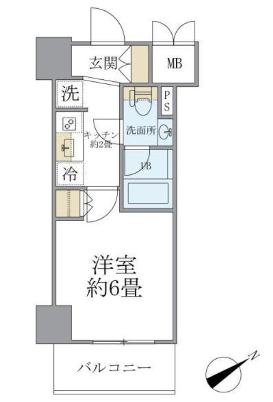 レスピール川崎の物件間取画像