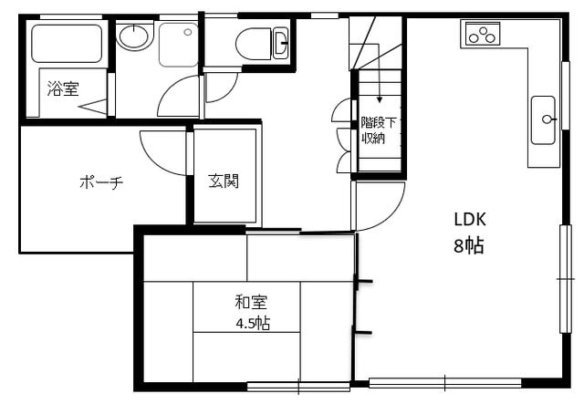 新吉田東貸家の物件間取画像