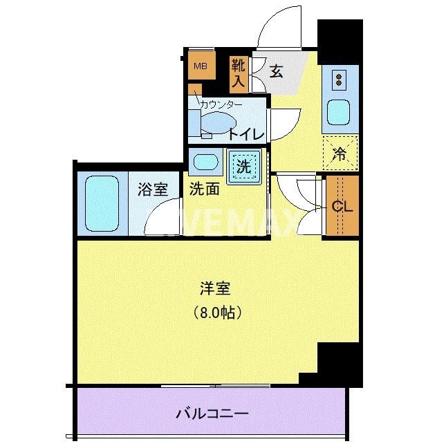 東日本橋駅 徒歩3分 7階の物件間取画像