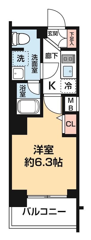 ガレリアレジデンス石川町の物件間取画像